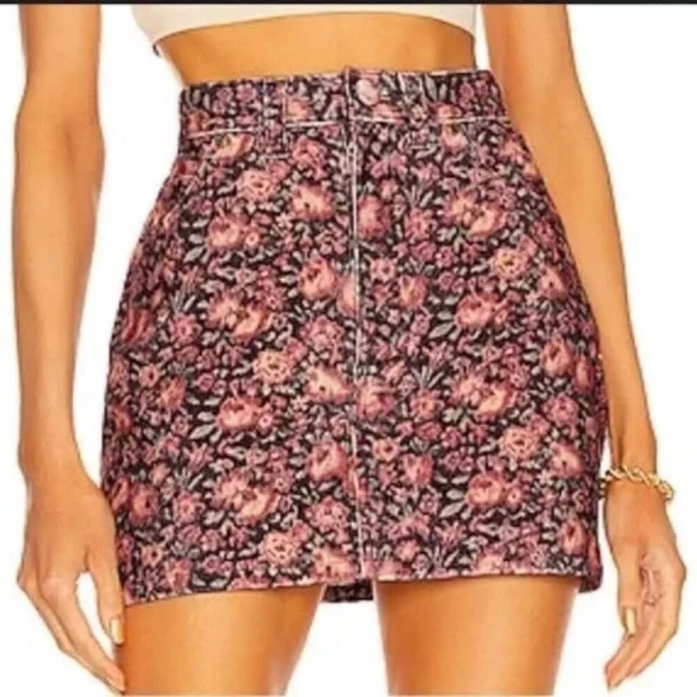 LoveShackFancy Corduroy Skirt Hollywood Blushing Berries NWT